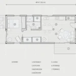 container cabin floor plan