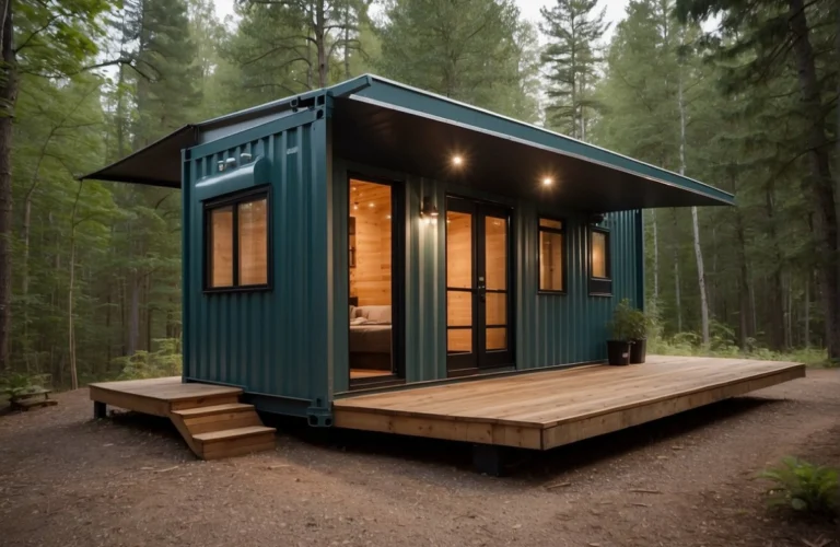 shipping container cabin model