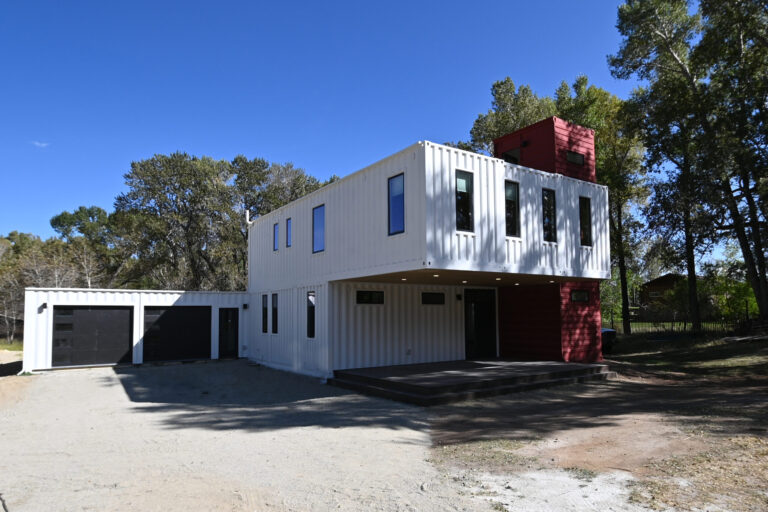image of a modern colorado shipping container home